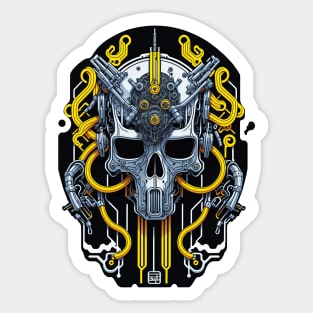 Mecha Skull S03 D91 Sticker